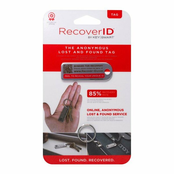 Keysmart RecoverID Stainless Steel Silver Key ID Tag KS701-SS